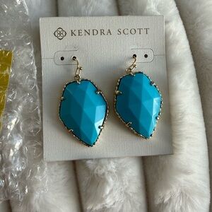 Kendra Scott Blue Drop Earrings Preownded EUC